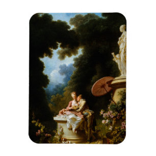 Liebe Briefe von Jean Honore Fragonard Magnet