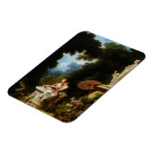 Liebe Briefe von Jean Honore Fragonard Magnet (Linke Seite)