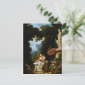 Liebe Briefe von Jean Honore Fragonard Postkarte (Stehend Vorderseite)