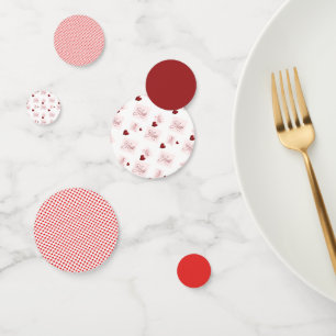 Liebe Briefmarke - rosa Design Konfetti