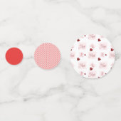 Liebe Briefmarke - rosa Design Konfetti (Vorderseiten)