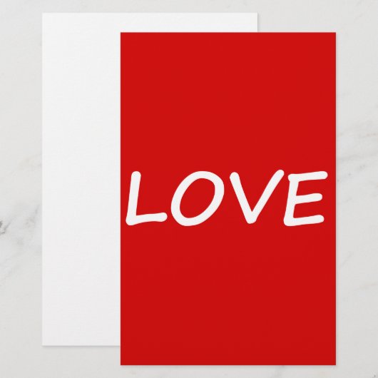 Liebe Briefpapier (Vorne/Hinten)