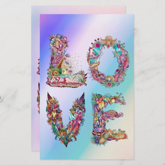 LIEBE BRIEFPAPIER (Vorne/Hinten)