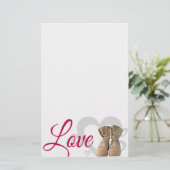 Liebe Briefpapier (Stehend Vorderseite)
