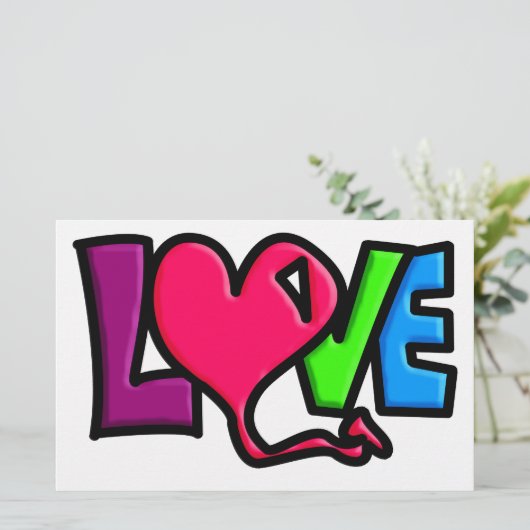 LIEBE BRIEFPAPIER (Stehend Vorderseite)