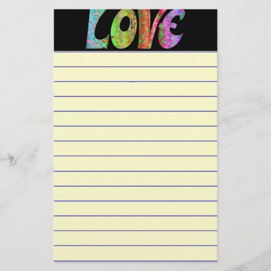Liebe Briefpapier (Vorderseite)