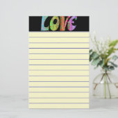 Liebe Briefpapier (Stehend Vorderseite)