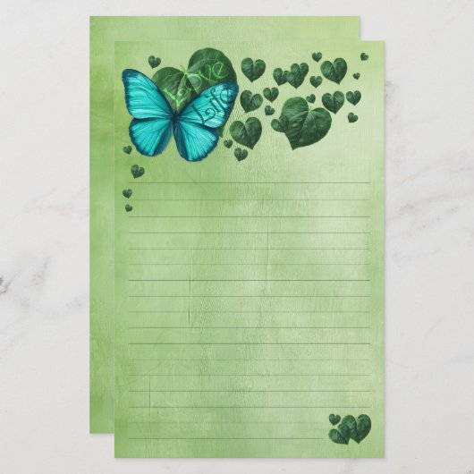 Liebe Briefpapier (Vorne/Hinten)