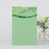 Liebe Briefpapier (Stehend Vorderseite)