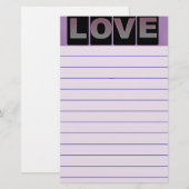 Liebe Briefpapier (Vorne/Hinten)