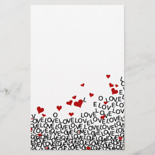 Liebe-Briefpapier des Valentines Tages Briefpapier