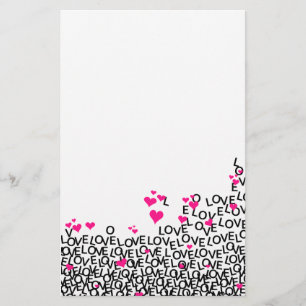 Liebe-Briefpapier des Valentines Tages Briefpapier