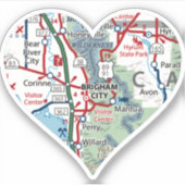 Liebe Brigham City Aufkleber (Vorderseite)