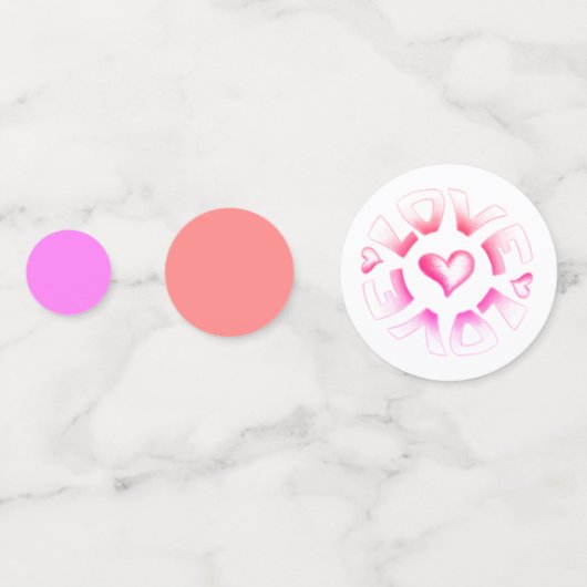 Liebe Bright Konfetti (Vorderseiten)