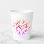 Liebe Bright Paper Cups Pappbecher (Vorderseite)