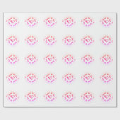 Liebe Bright Wrapping Paper Geschenkpapier (Flach)
