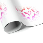 Liebe Bright Wrapping Paper Geschenkpapier (Rolleneckpunkt)