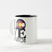 LIEBE Brighton, Colorado 11oz Zweifarbige Tasse (Vorderseite Links)