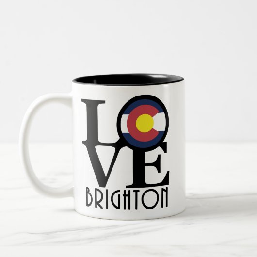 LIEBE Brighton, Colorado 11oz Zweifarbige Tasse (Links)