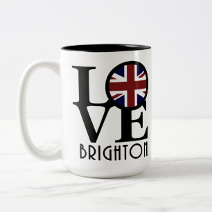 LIEBE Brighton England 15oz Zweifarbige Tasse