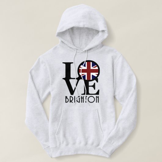 LIEBE Brighton England Hoodie (Design vorne)