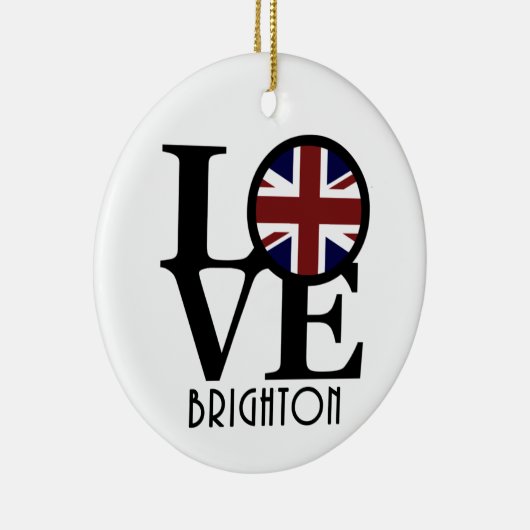LIEBE Brighton England Keramik Ornament (Rechts)