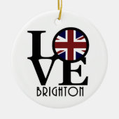 LIEBE Brighton England Keramik Ornament (Vorne)