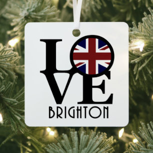 LIEBE Brighton England Ornament Aus Metall
