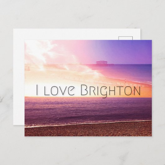 Liebe Brighton Postkarte (Vorne/Hinten)