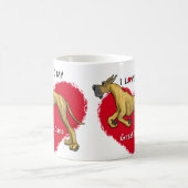 Liebe Brindle Great Dane Kaffeetasse (Mittel)