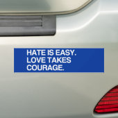 LIEBE BRINGT COURAGE - .png Autoaufkleber (Auf Auto)