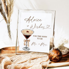 Liebe bringt Martini-Ratschläge und Wünsche Unters Poster