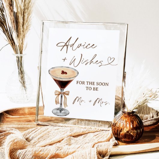 Liebe bringt Martini-Ratschläge und Wünsche Unters Poster