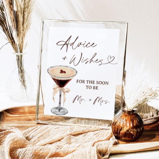 Liebe bringt Martini-Ratschläge und Wünsche Unters Poster