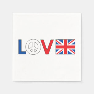 Liebe Britain Paper Napkins Serviette