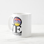 LIEBE British Columbia 11oz Kaffeetasse (Vorderseite Links)