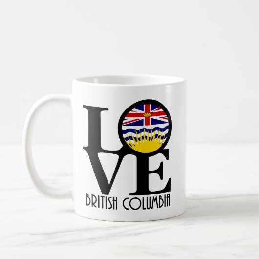 LIEBE British Columbia 11oz Kaffeetasse (Links)