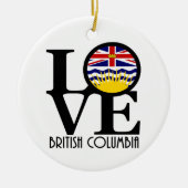LIEBE British Columbia Keramik Ornament (Vorne)