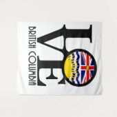 LIEBE British Columbia Wandteppich (Vorderseite (Horizontal))