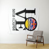 LIEBE British Columbia Wandteppich (Beispiel (Horizontal))