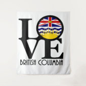 LIEBE British Columbia Wandteppich (Vorderseite)