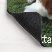 Liebe Brittany Spanisch Welpe Hund Mousepad (Ecke)