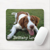 Liebe Brittany Spanisch Welpe Hund Mousepad (Mit Mouse)