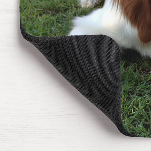 Liebe Brittany Spanisch Welpe Hund Mousepad (Ecke)