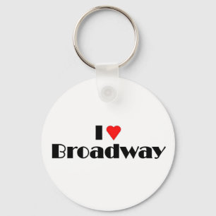 Liebe Broadway Schlüsselanhänger