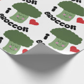 Liebe Broccoli Geschenkpapier (Ecke)