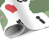 Liebe Broccoli Geschenkpapier (Rolleneckpunkt)