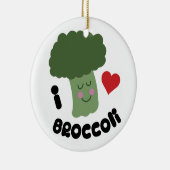 Liebe Broccoli Keramik Ornament (Rechts)