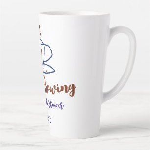 Liebe brodelt braune blaue Brautparty Namen einfüg Milchtasse