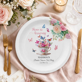 Liebe brodelt Butterfly Brautparty-Teeparty Pappteller